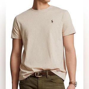 Polo by Ralph Lauren Dune Tan Crewneck Logo T-shirt